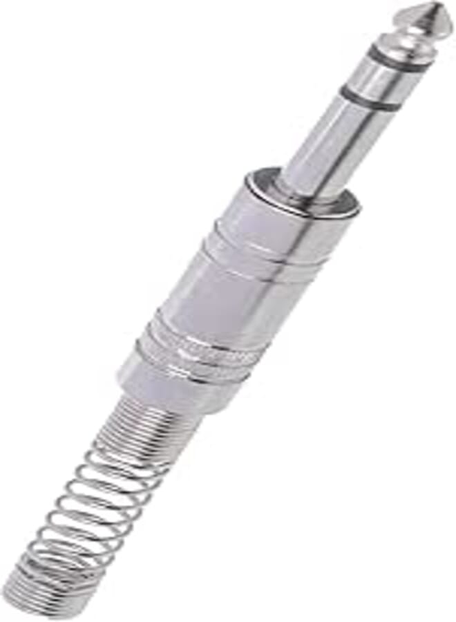 Keendex 2012 audio connector, 6.3 mm - silver